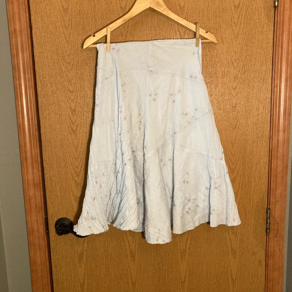 Cute light blue floral skirt size S Nina Piu